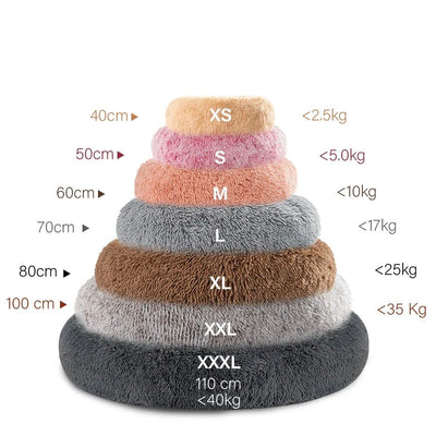 Donut-shaped Pet Bed – Ultra-Plush and Breathable Rest Bed for Pets – Machine Washable and Safe for Comfortable Sleep