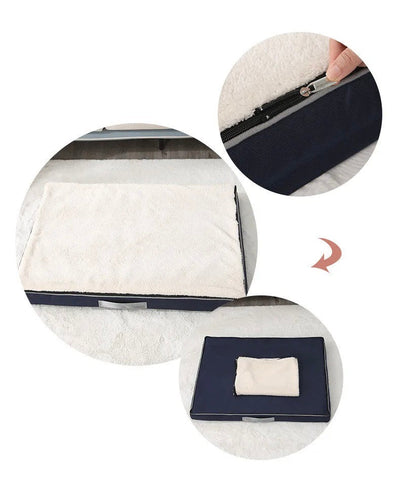 Large Plush Memory Foam Dog Bed