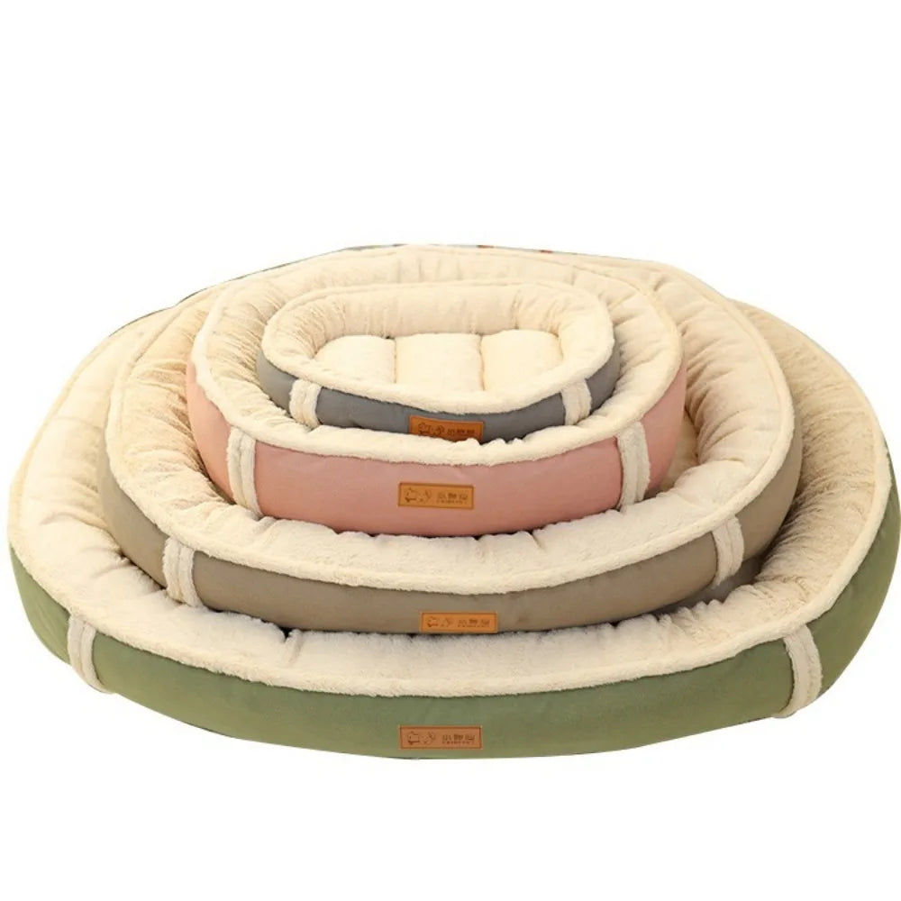 Eco-friendly Corduroy Dog Bed - Soft, Durable, and Machine Washable