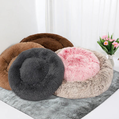 Donut-shaped Pet Bed – Ultra-Plush and Breathable Rest Bed for Pets – Machine Washable and Safe for Comfortable Sleep