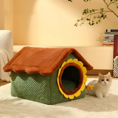 猫のための快適なぬいぐるみテント