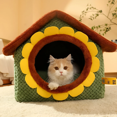 猫のための快適なぬいぐるみテント
