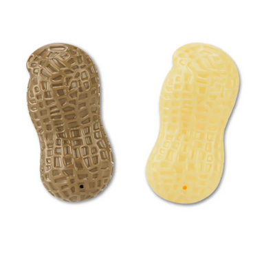 Peanut-shaped dental chew toy for dogs