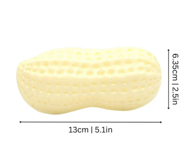 Peanut-shaped dental chew toy for dogs