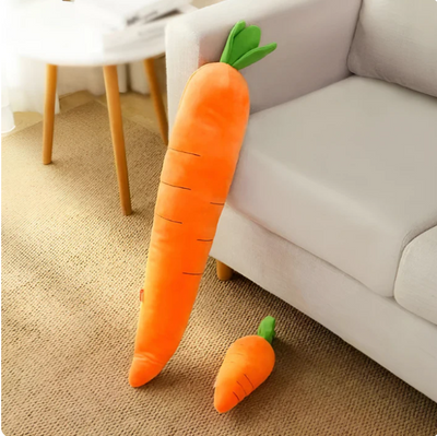 Plush Carrot for Dogs - Interactive Play and Cuddle Toy