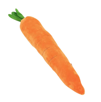 Plush Carrot for Dogs - Interactive Play and Cuddle Toy