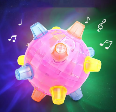 Glowing Play Ball for Pets with Light Effect and Sound Function
