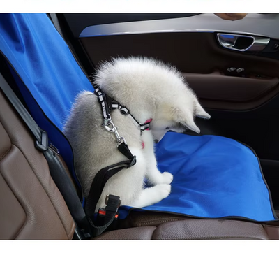 Waterproof Car Seat Cover for Dogs – Non-Slip Protection Mat with Seat Belt Attachment