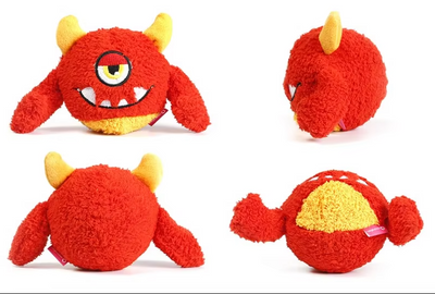 Interactive Plush Monster Ball – Fun Toy for Dogs