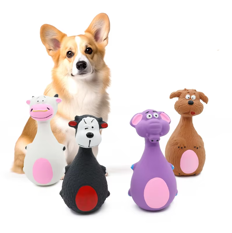 Dog Toy Animal Figure – Funny Squeaky Toy for Interactive Play Fun