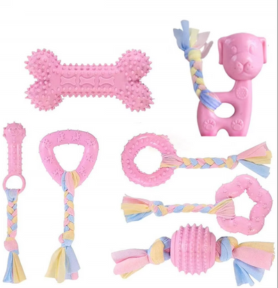 Puppy Toy Set – Bite-Resistant Plush Chew Toys for Dogs