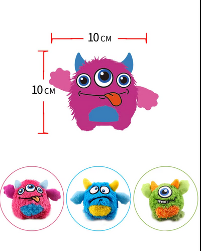 Interactive Plush Monster Ball – Fun Toy for Dogs