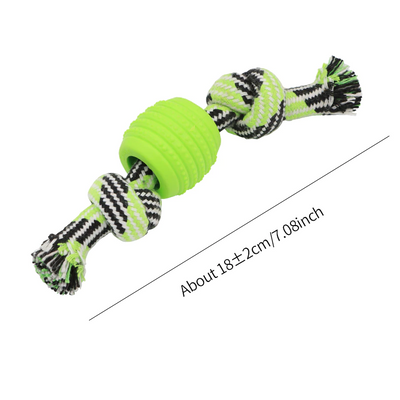 Dog Toy Chewing Rope – Durable Rope with Chew Ball for Dental Care and Play Fun