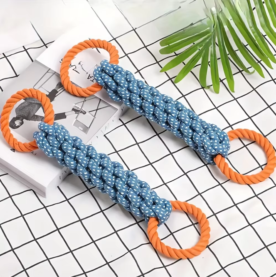 Dog Toy Chew Bone – Durable Rope Toy for Tugging and Biting Games