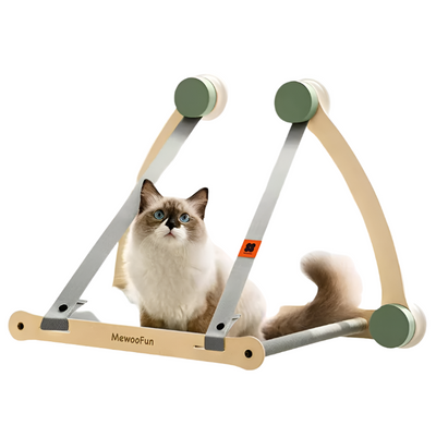 猫用安定窓用ハンモック - 吸盤付き頑丈窓用ベッド