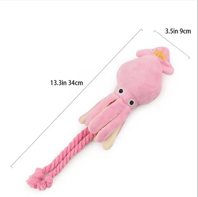 Plush Octopus – Interactive Chew Toy for Dogs