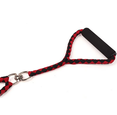 Twin Dog Leash in Check Pattern – Durable Leash for Two Dogs
