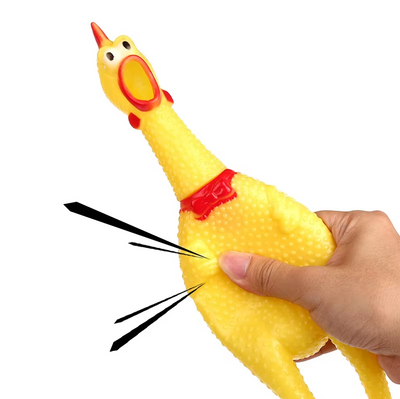 Squeaking Rubber Chicken – Funny Dog Toy