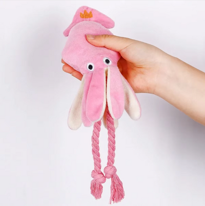 Plush Octopus – Interactive Chew Toy for Dogs
