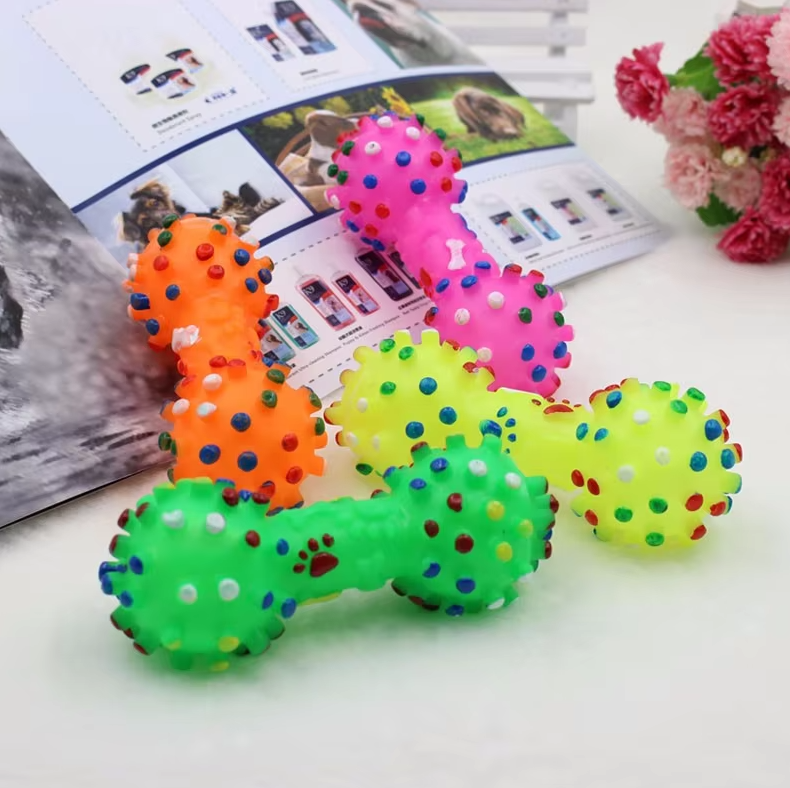 Colorful Dumbbell Shaped Chew Toys
