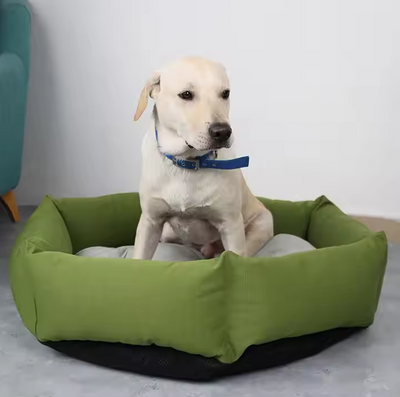 快適な犬用ベッド - 側面が高く、さらに快適になるソフトなペットベッド
