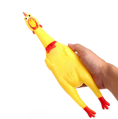 Squeaking Rubber Chicken – Funny Dog Toy