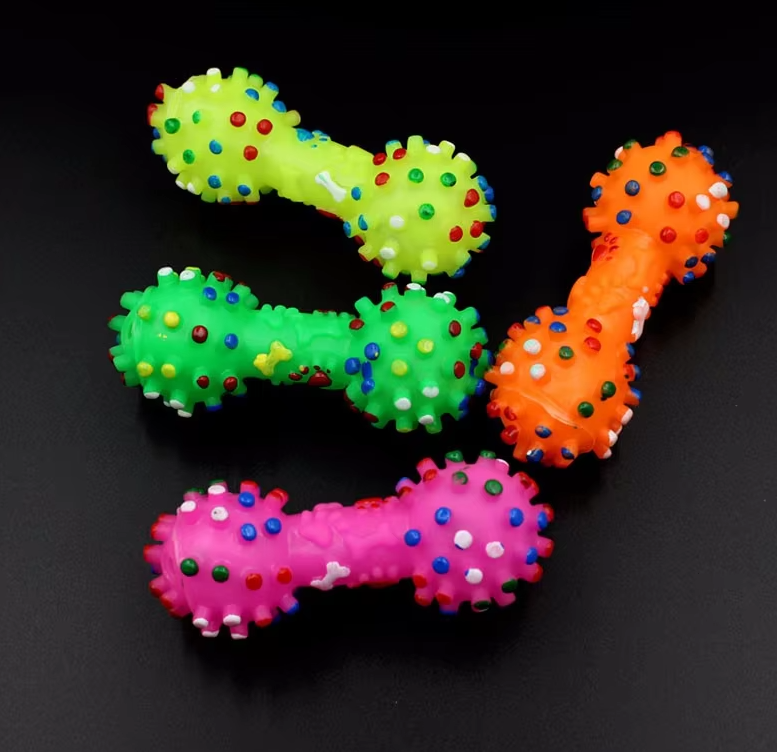 Colorful Dumbbell Shaped Chew Toys