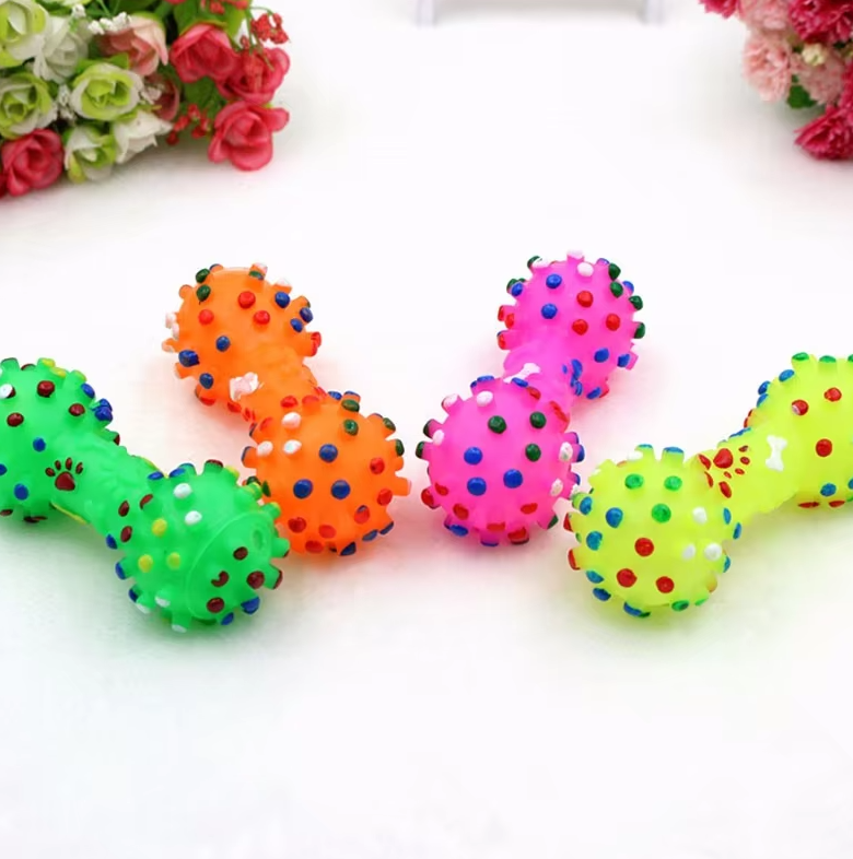Colorful Dumbbell Shaped Chew Toys