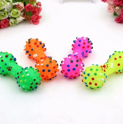 Colorful Dumbbell Shaped Chew Toys