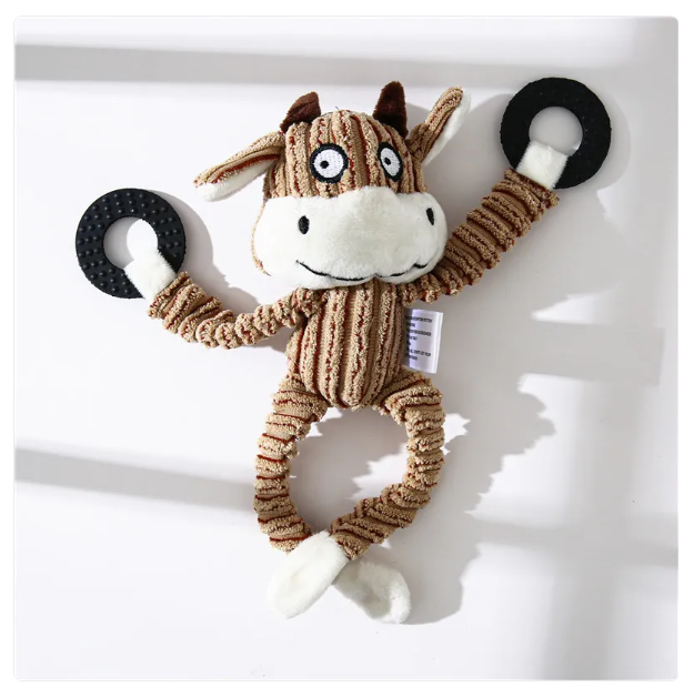 Chew Toy for Dogs – Fun Stuffed Animal with Rope for Play and Fun