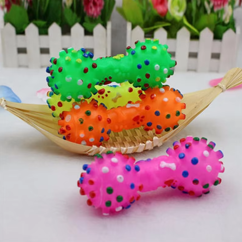 Colorful Dumbbell Shaped Chew Toys