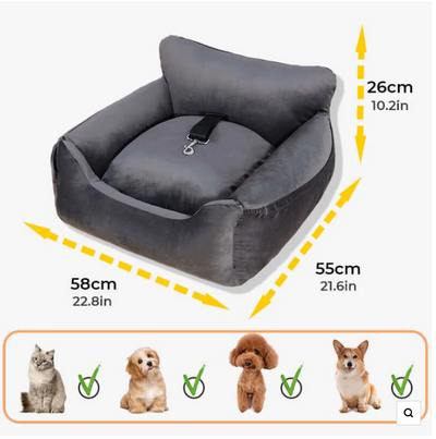 Comfortable Car Seat Cover for Pets – Transport Box for Dogs and Cats
