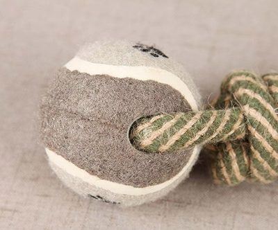 Dog Toy Rope with Balls – Chew Toy for Dogs with Paw Print