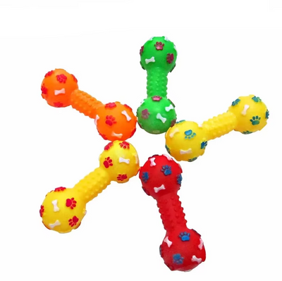 Colorful Dumbbell Shaped Chew Toys