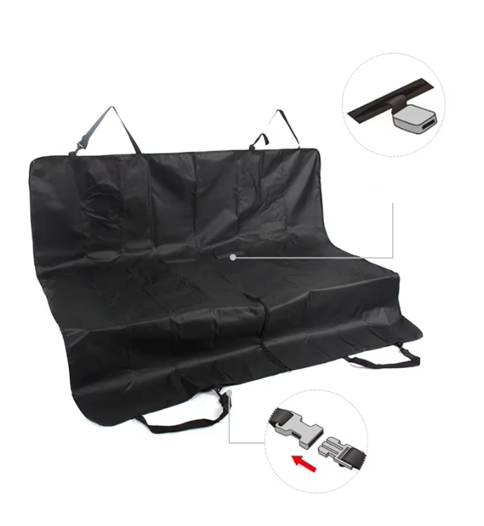 Waterproof Car Seat Cover for Dogs – Non-Slip Backseat Cover with Side Protection