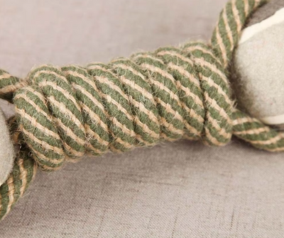 Dog Toy Rope with Balls – Chew Toy for Dogs with Paw Print
