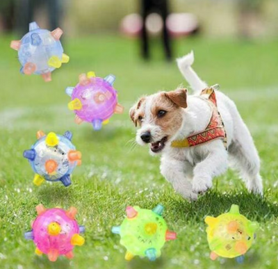 Glowing Play Ball for Pets with Light Effect and Sound Function