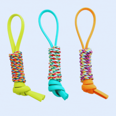 Dog Toy Made of Rope – Colorful Tug Rope for Chewing and Playing