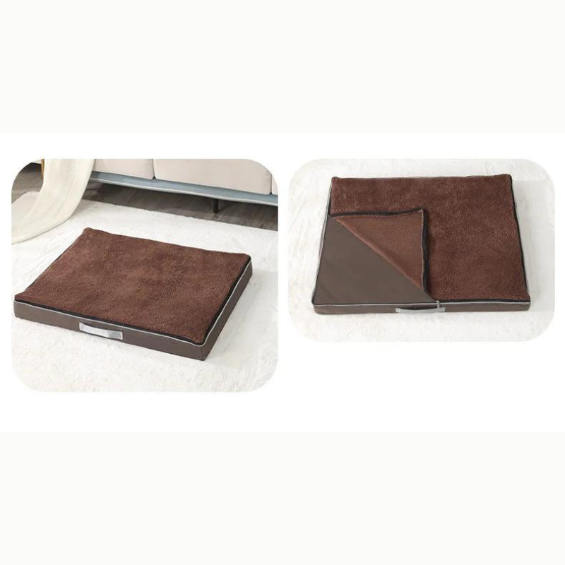 Large Plush Memory Foam Dog Bed