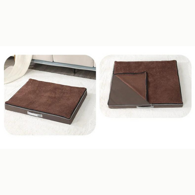 Large Plush Memory Foam Dog Bed