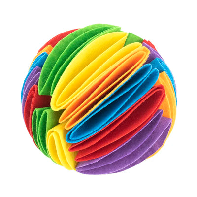 Dog Toy Ball – Colorful Fabric Ball for Dogs to Chew and Play