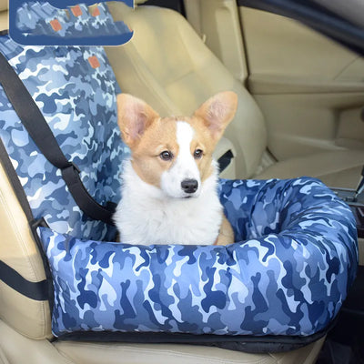 Dog Car Seat – Safety Seat for Dogs with Straps and Soft Padding