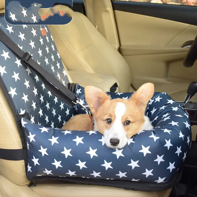 Dog Car Seat – Safety Seat for Dogs with Straps and Soft Padding