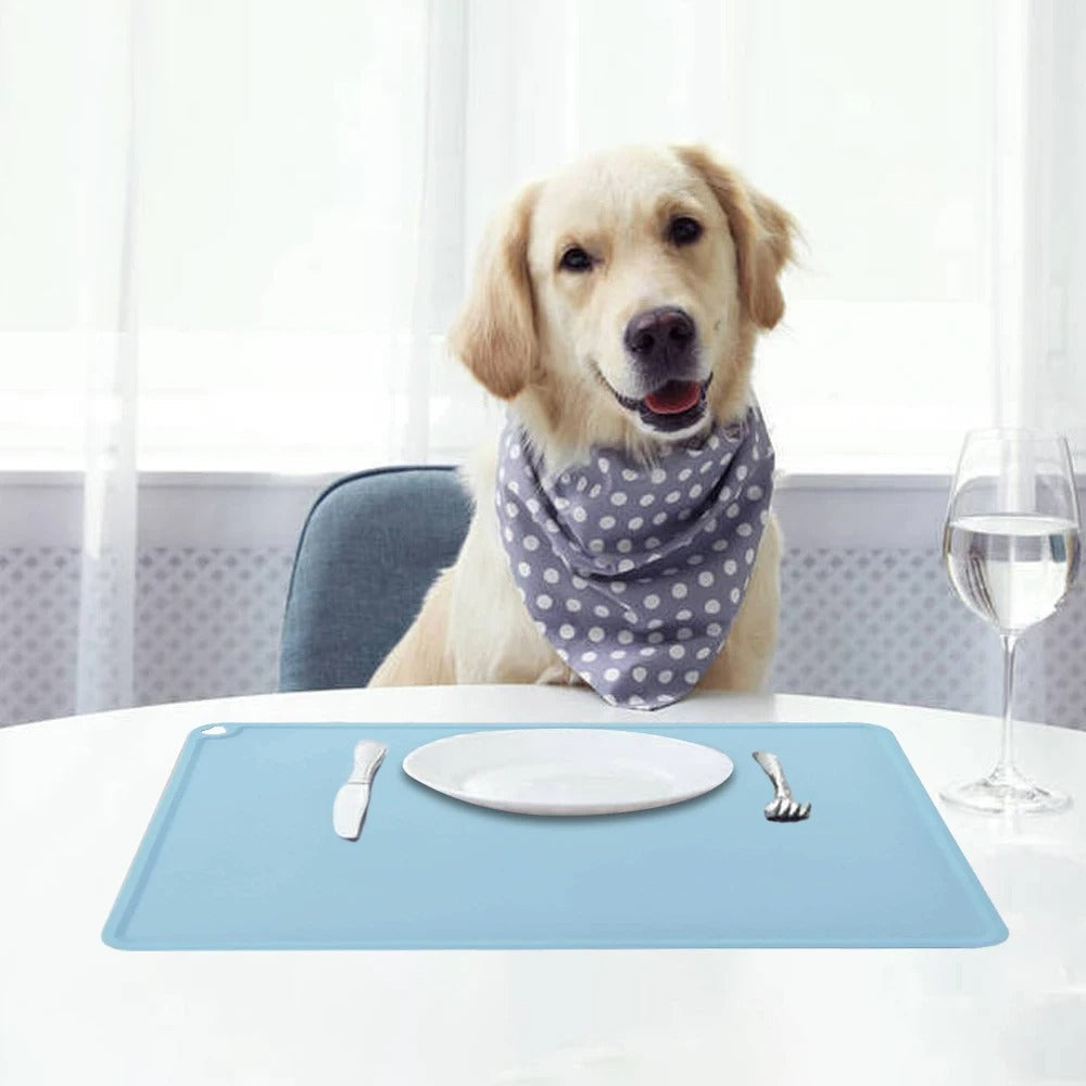 Waterproof Non-Slip Mat for Dogs Food and Water Bowls