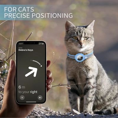 RefliTag - Reflective Cat Collar with Airtag Holder