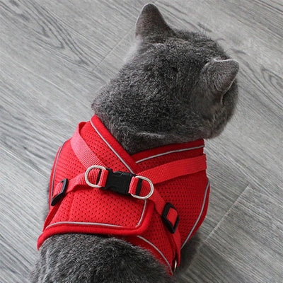 Reflective Cat Harness and Leash Set