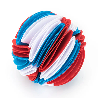 Dog Toy Ball – Colorful Fabric Ball for Dogs to Chew and Play