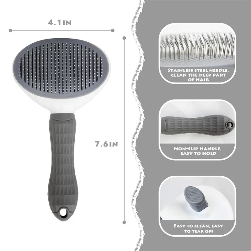 Pet Care Brush - Self-Cleaning Comb for Dogs and Cats