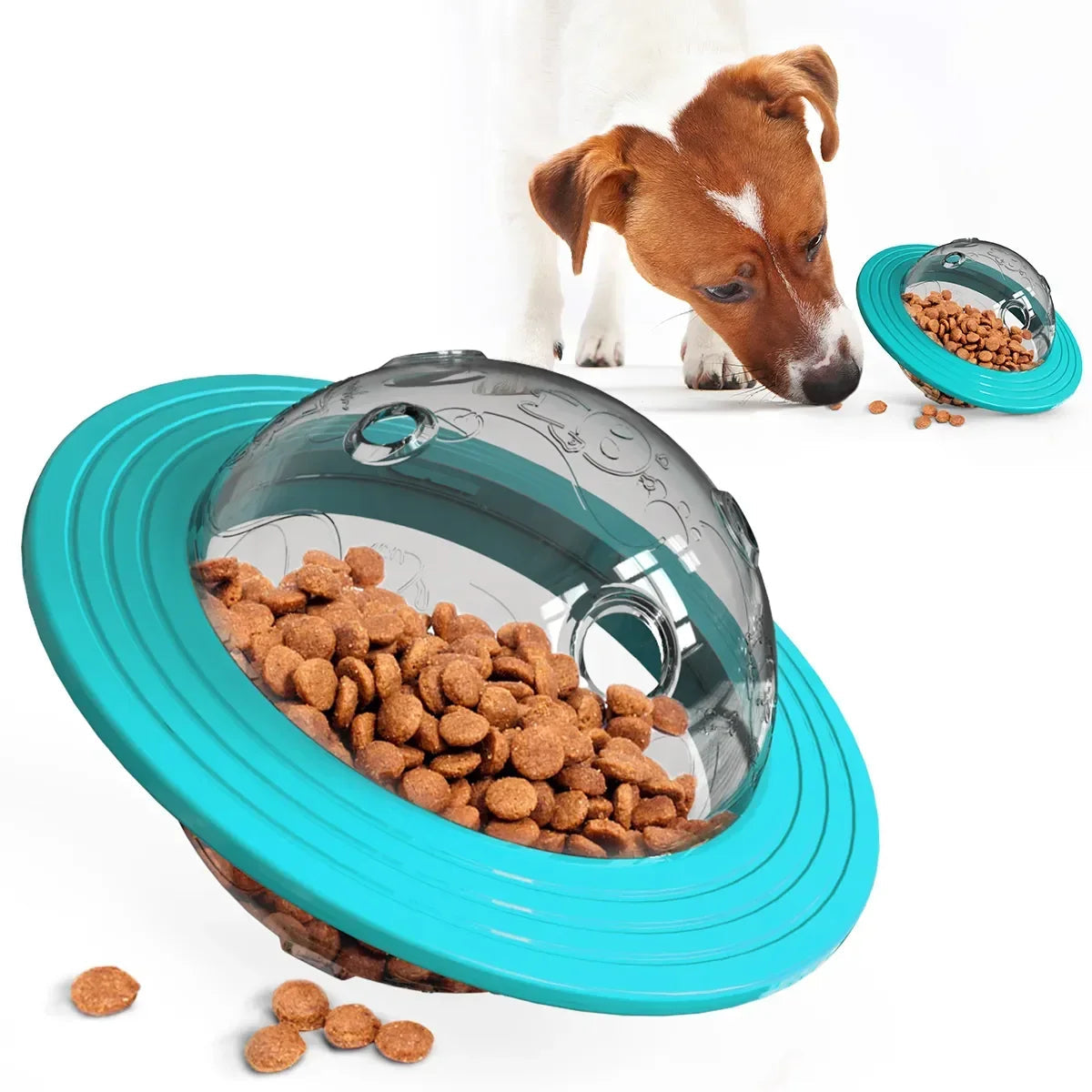 おやつディスペンサー付きインタラクティブ犬用おもちゃ - SnackSpin