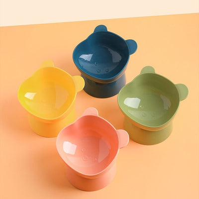 Elevated Dog Feeding Bowl with Corner for Better Digestion and Neck Protection